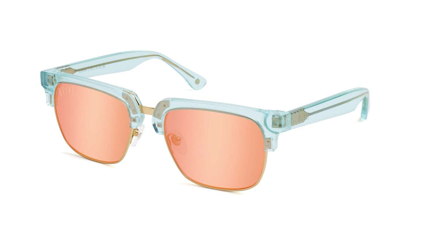 9FIVE Belmont Tiffany &amp; Gold - Reflective Sunglasses - Limited