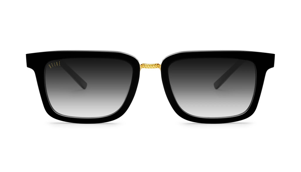 9FIVE Bishop Black & Gold - Gradient Sunglasses