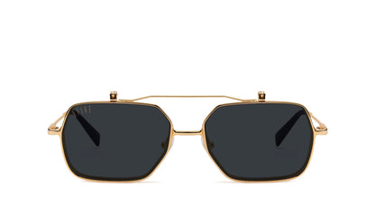 9FIVE Clarity Gold Flip-Up Glasses