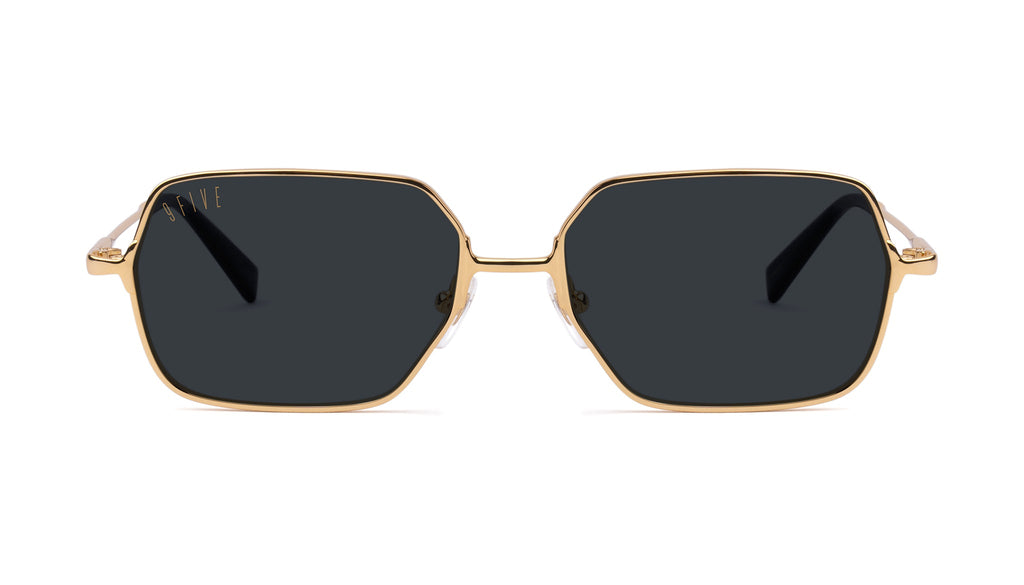 9FIVE Clarity Fullrim Gold Sunglasses