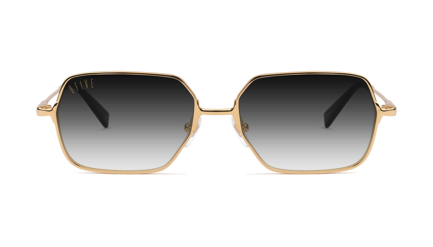 9FIVE Clarity Fullrim Gold – Gradient Sunglasses