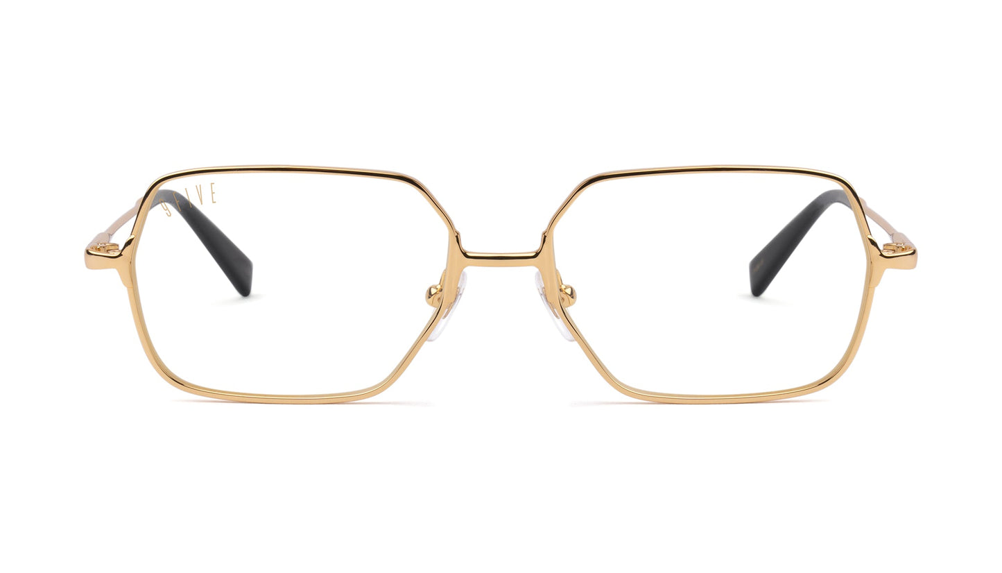 9FIVE Clarity Fullrim Gold Clear Lens Glasses