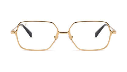 9FIVE Clarity Fullrim Gold Clear Lens Glasses