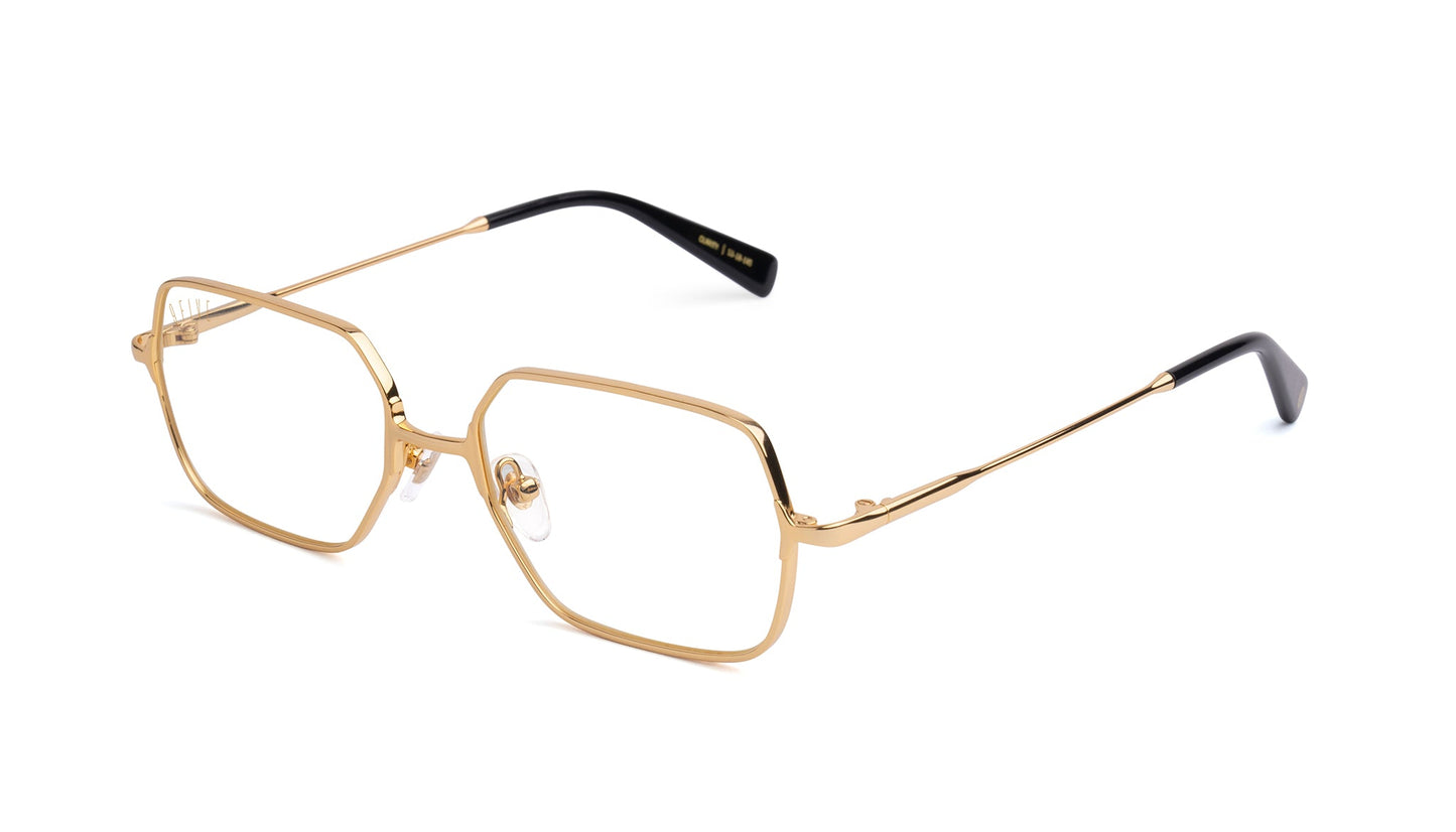 9FIVE Clarity Fullrim Gold Clear Lens Glasses