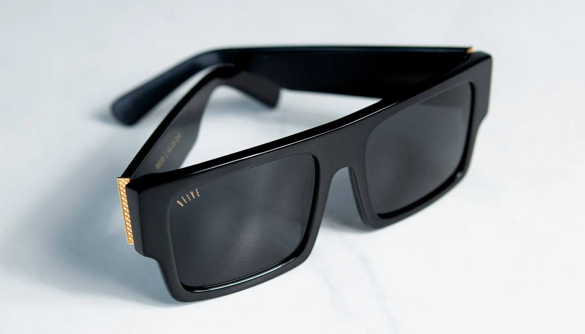 9FIVE Diego Black & Gold Sunglasses