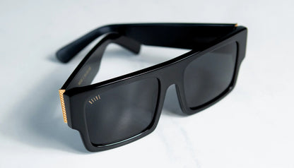9FIVE Diego Black & Gold Sunglasses