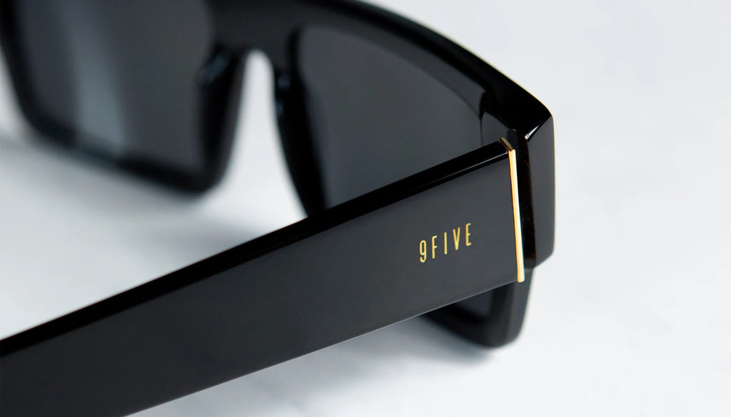 9FIVE Diego Black & Gold Sunglasses