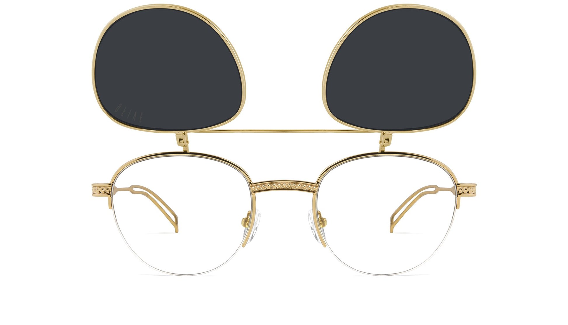 9FIVE Dime Flip-Up 24k Gold Sunglasses