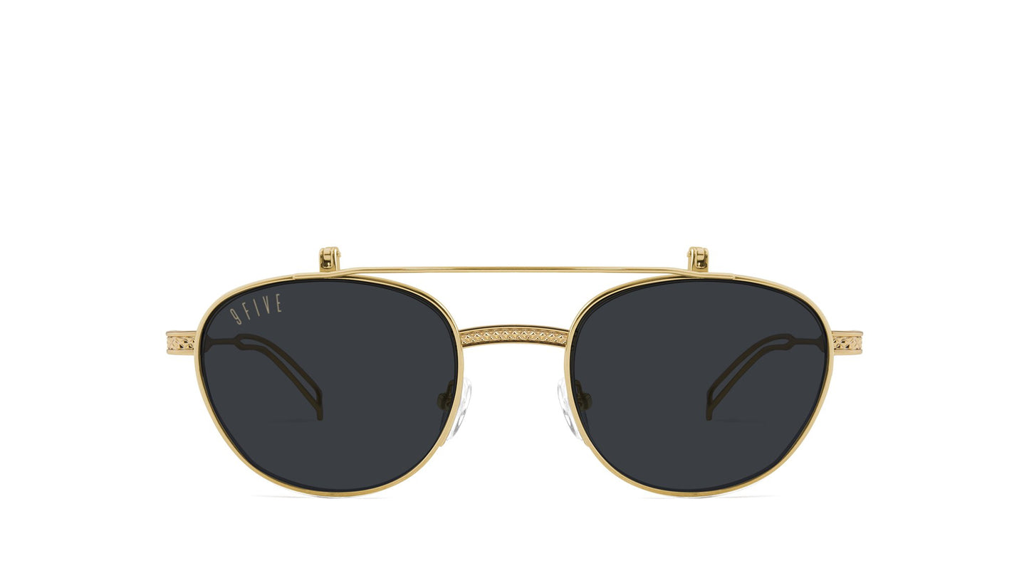 9FIVE Dime Flip-Up 24k Gold Sunglasses
