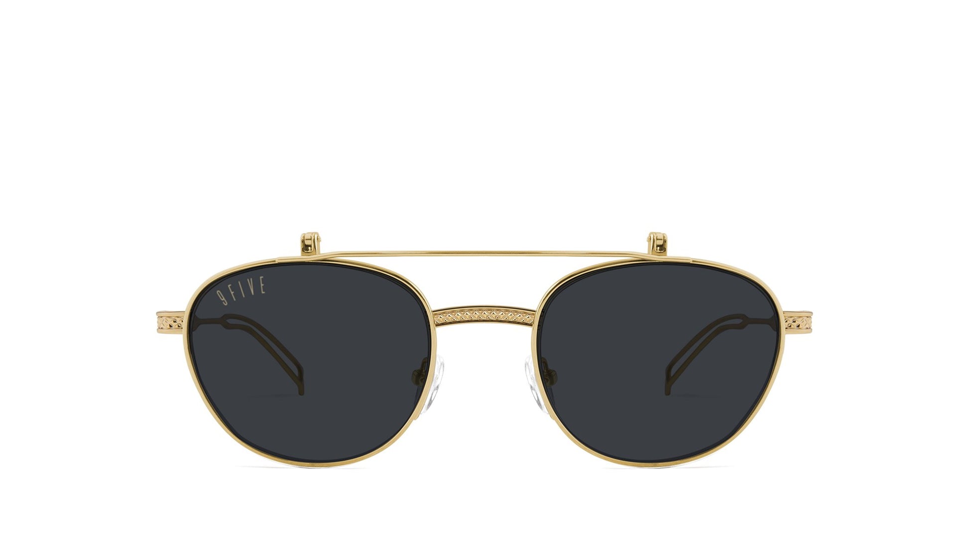 9FIVE Dime Flip-Up 24k Gold Sunglasses