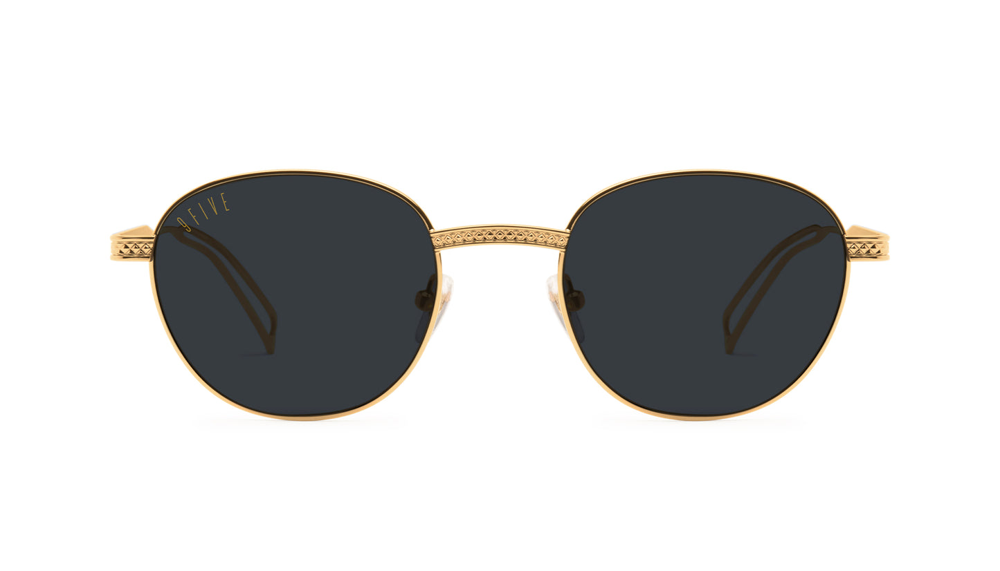 9FIVE Dime Fullrim Gold Sunglasses