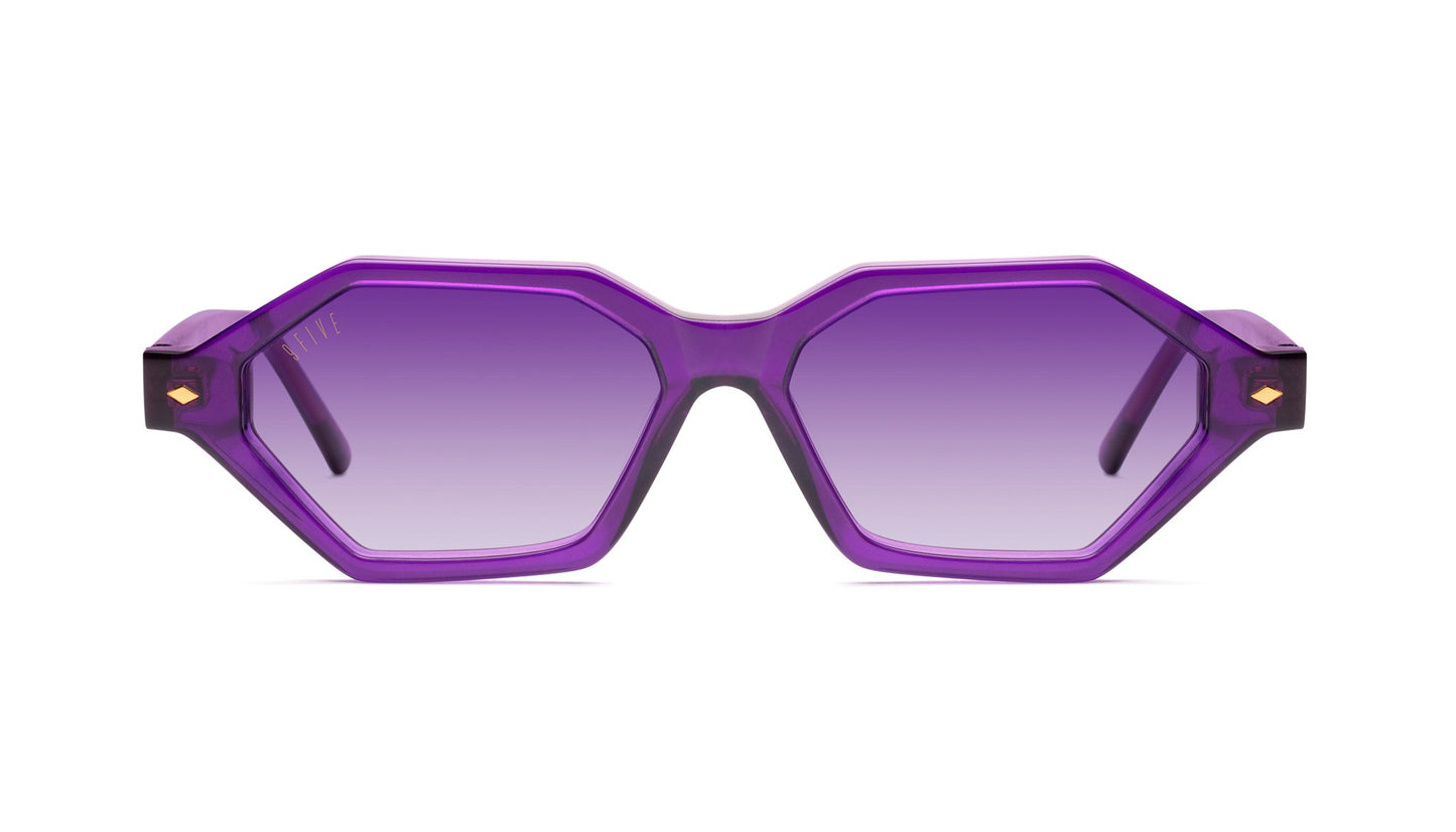 9FIVE Docks Showtime Purple &amp; Gold - Purple Gradient Sunglasses - Limited