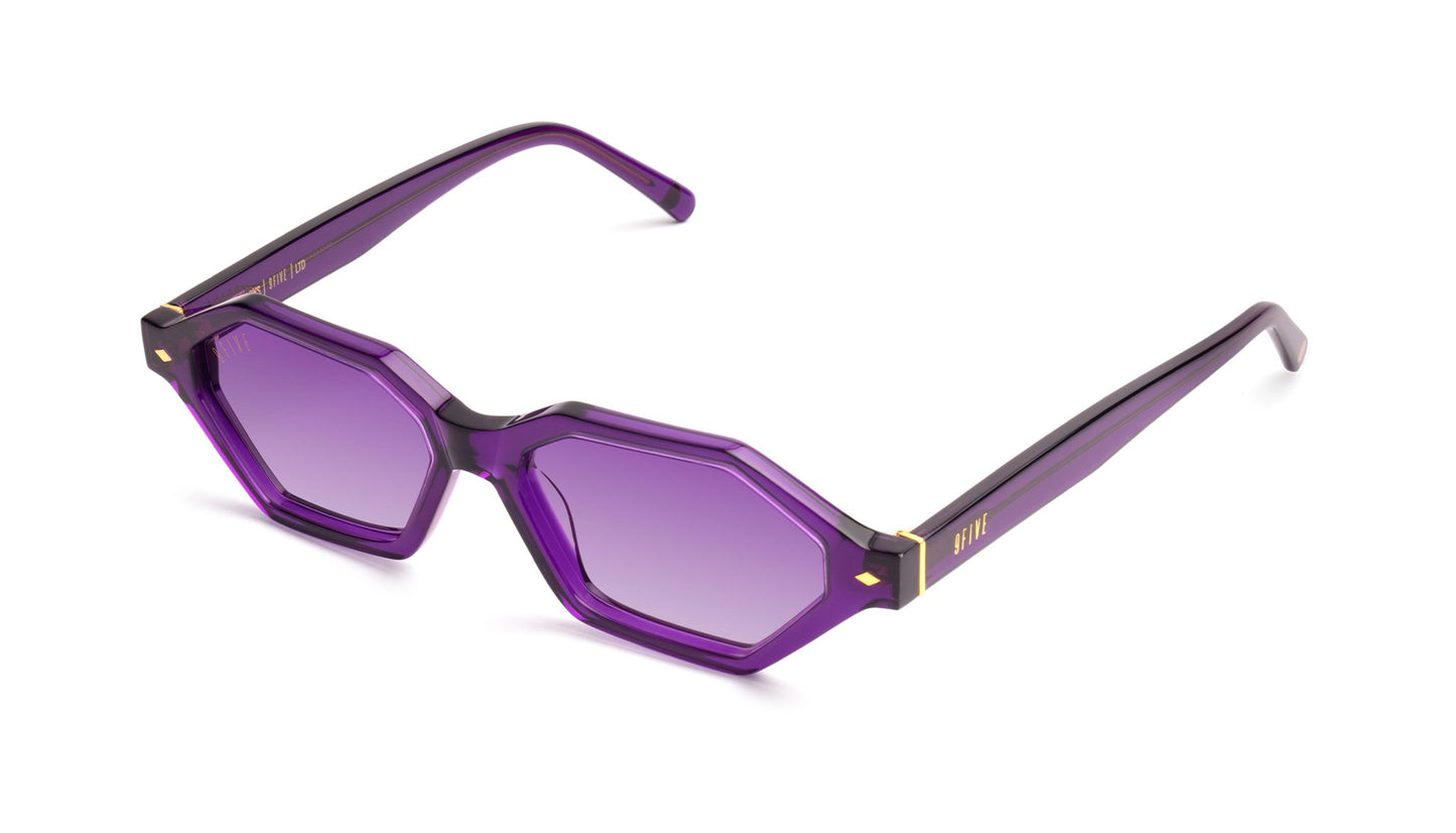 9FIVE Docks Showtime Purple &amp; Gold - Purple Gradient Sunglasses - Limited