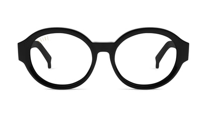 9FIVE Drips Black & Gold Clear Lens Glasses