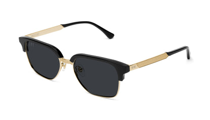 9FIVE Estate Black & 24k Gold Sunglasses