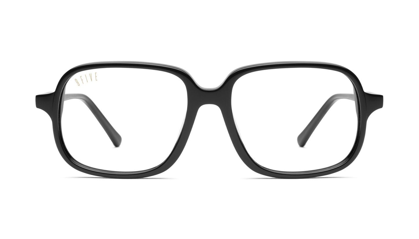 9FIVE Fronts Black &amp; Gold Clear Lens Glasses