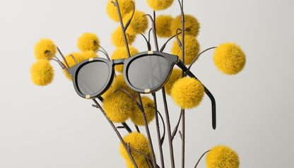 9FIVE Grove Matte Black & 24k Gold Sunglasses