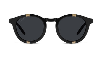 9FIVE Grove Matte Black & 24k Gold Sunglasses