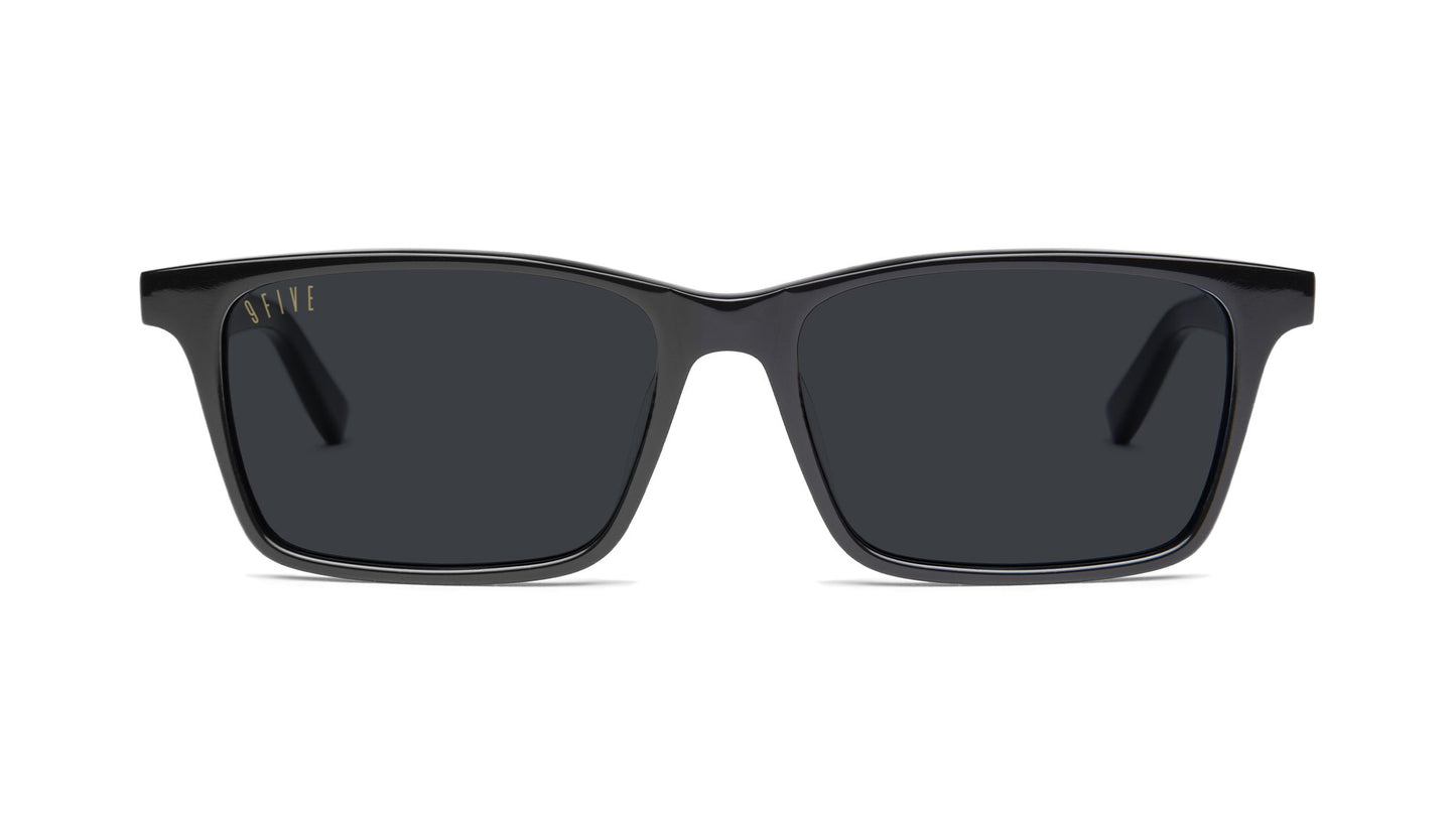 9FIVE La Jolla Black & 24K Gold Sunglasses