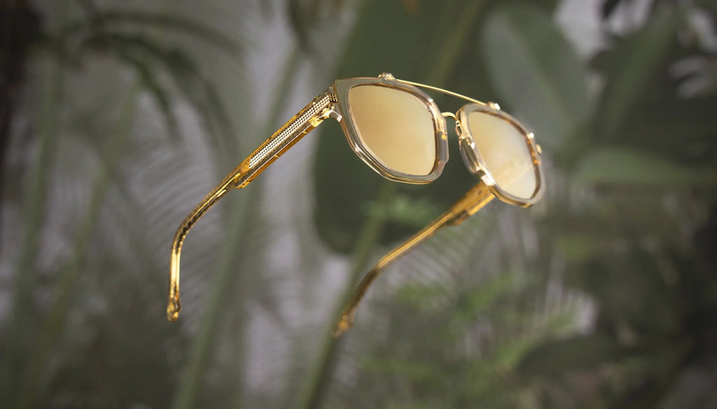 9FIVE Lawrence Gold Scale – Reflective Gold Sunglasses - Limited