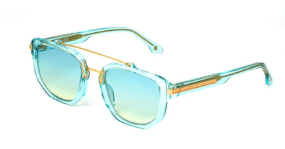 [SECONDE MAIN] 9FIVE Lawrence Tiffany & Gold – Tiffany Gradient Sunglasses