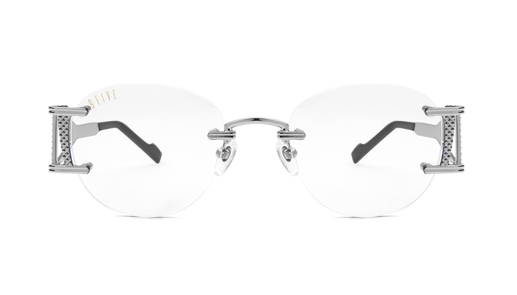 9FIVE Legacy Lite Platinum Clear Lens Glasses