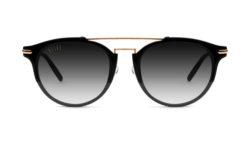 9FIVE Leo Black & Gold - Gradient Sunglasses