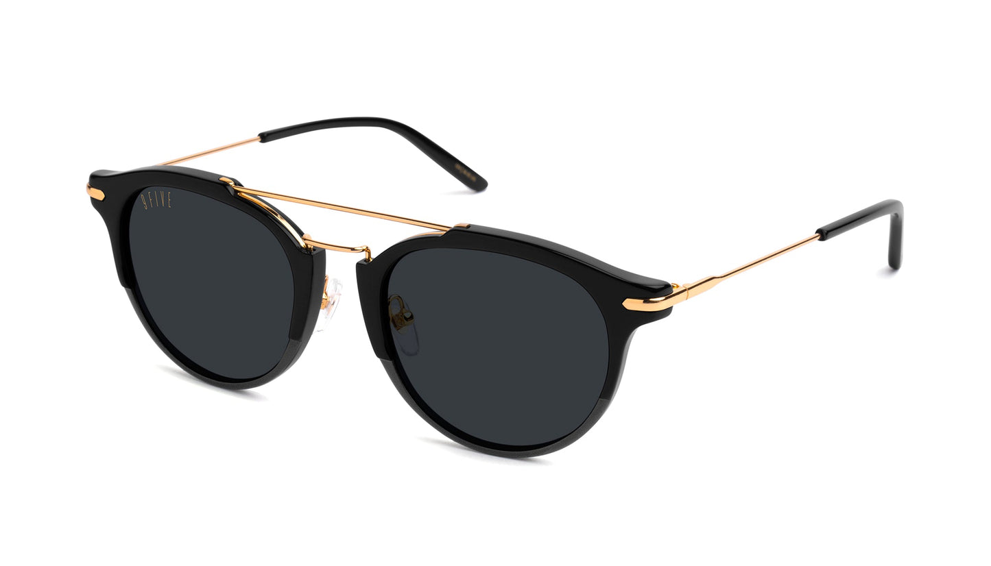 9FIVE Leo Black &amp; Gold Sunglasses