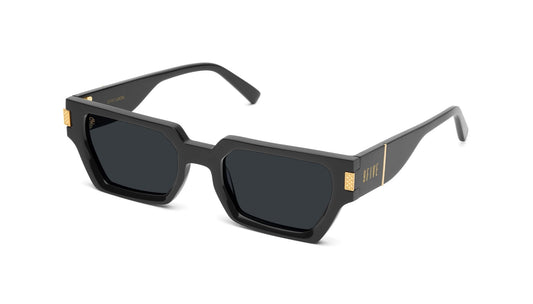 9FIVE Locks Black & Gold Sunglasses