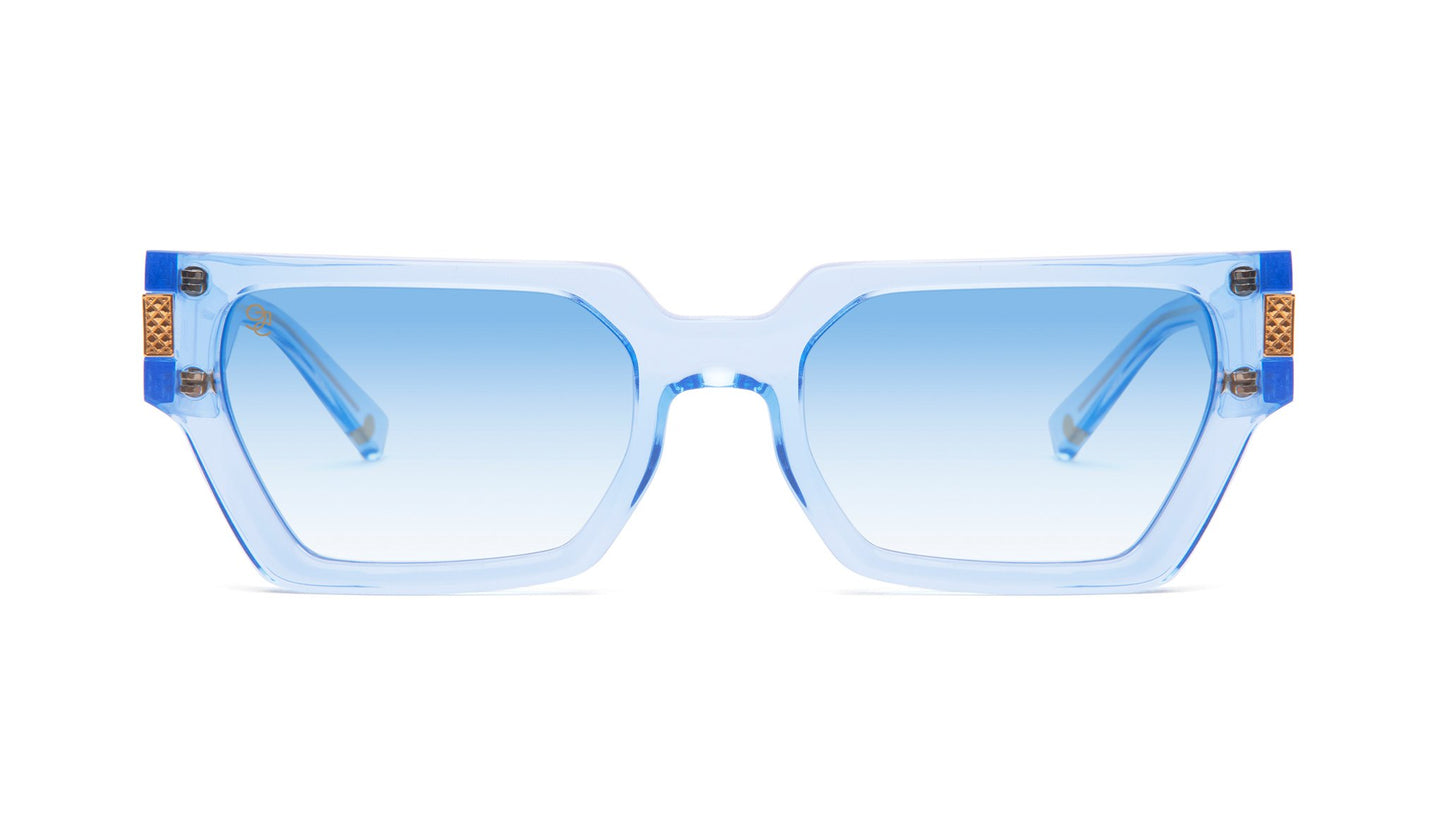 9FIVE Locks Crystal Blue &amp; Gold - Blue Gradient Sunglasses (COLLECTOR)