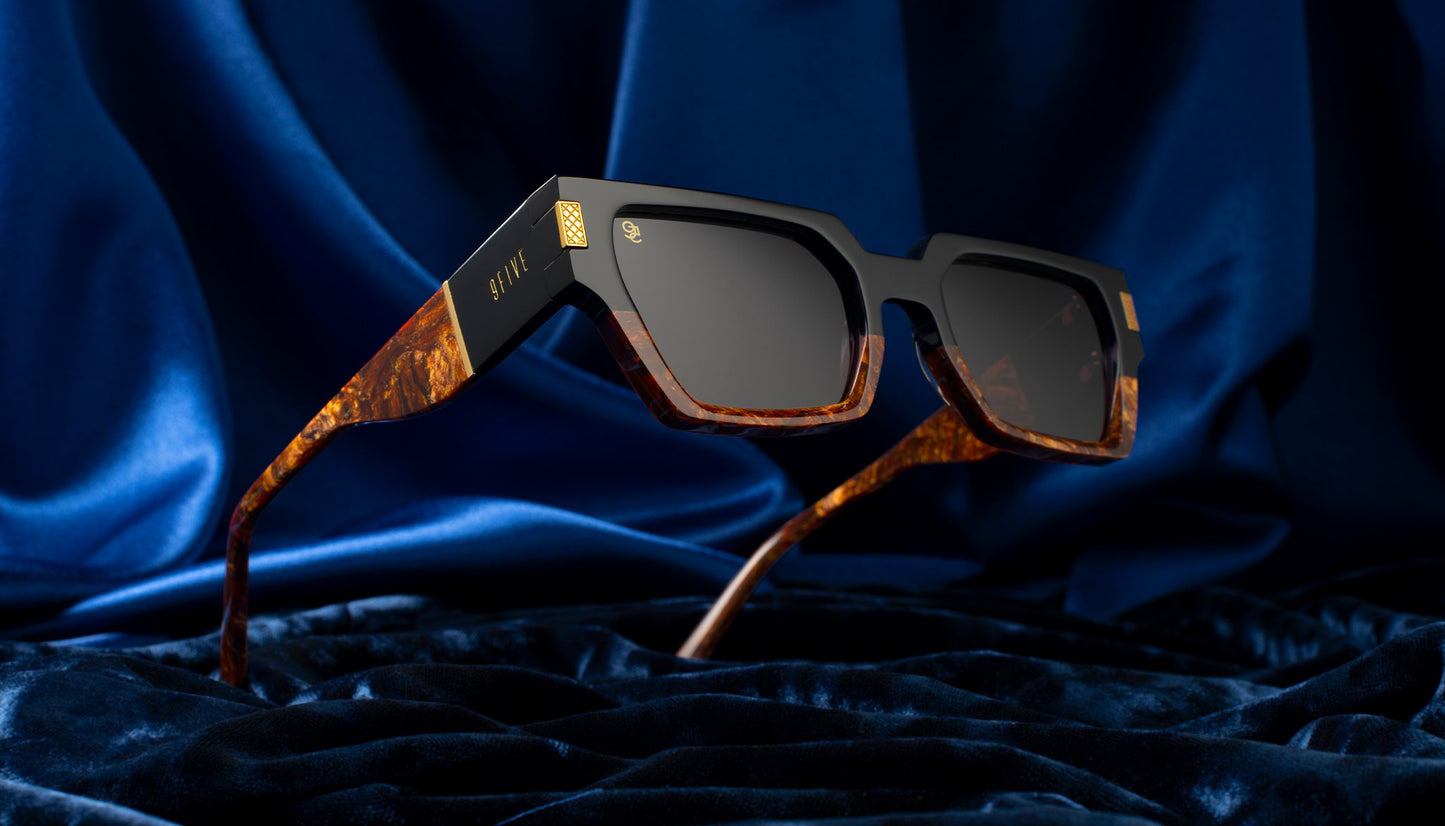 9FIVE Locks Gold Marble Sunglasses