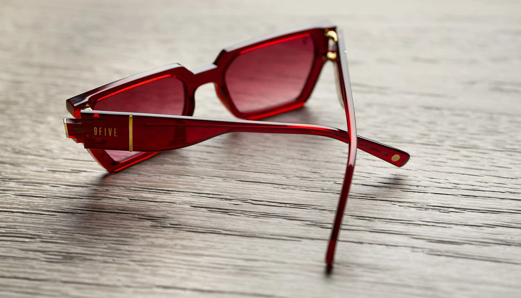 9FIVE Locks Red Ruby & Gold – Gradient Sunglasses - Limited