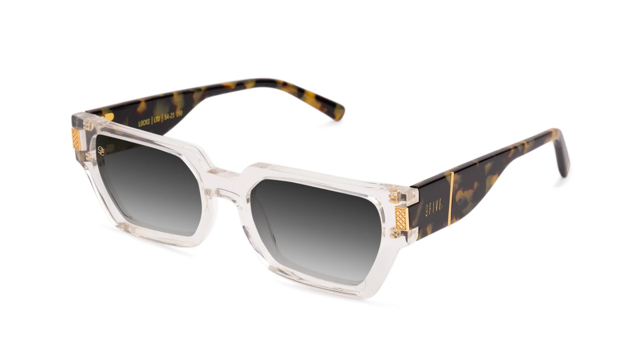 9FIVE Locks Black & White Onyx Clear Lens Glasses – 9FIVE Eyewear