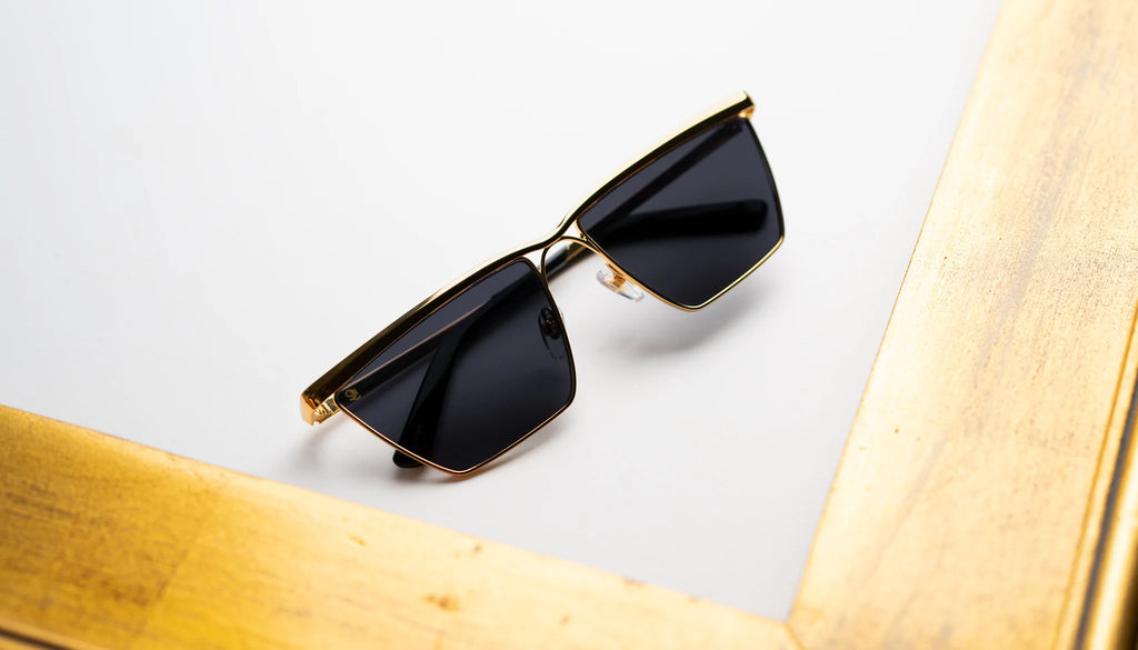 9FIVE Lucia Black & Gold Sunglasses