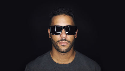 9FIVE Caps LX Black & 24k Gold Sunglasses