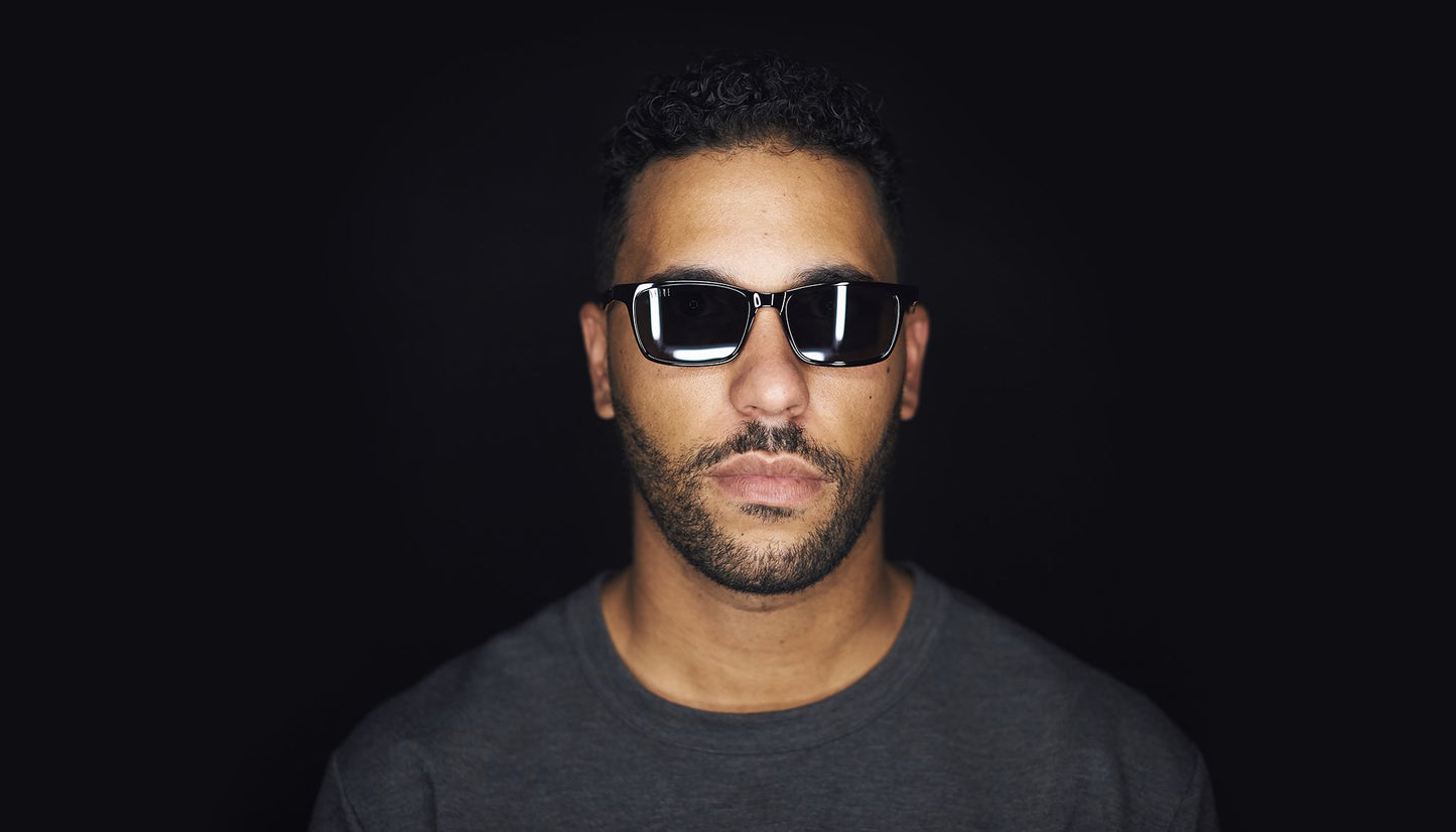 9FIVE La Jolla Black & 24K Gold Sunglasses