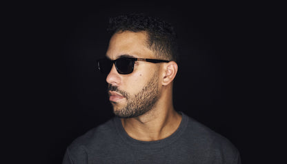 9FIVE La Jolla Black & 24K Gold Sunglasses