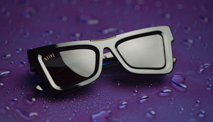 [SECOND HAND] 9FIVE Marauder Black &amp; Gold Sunglasses