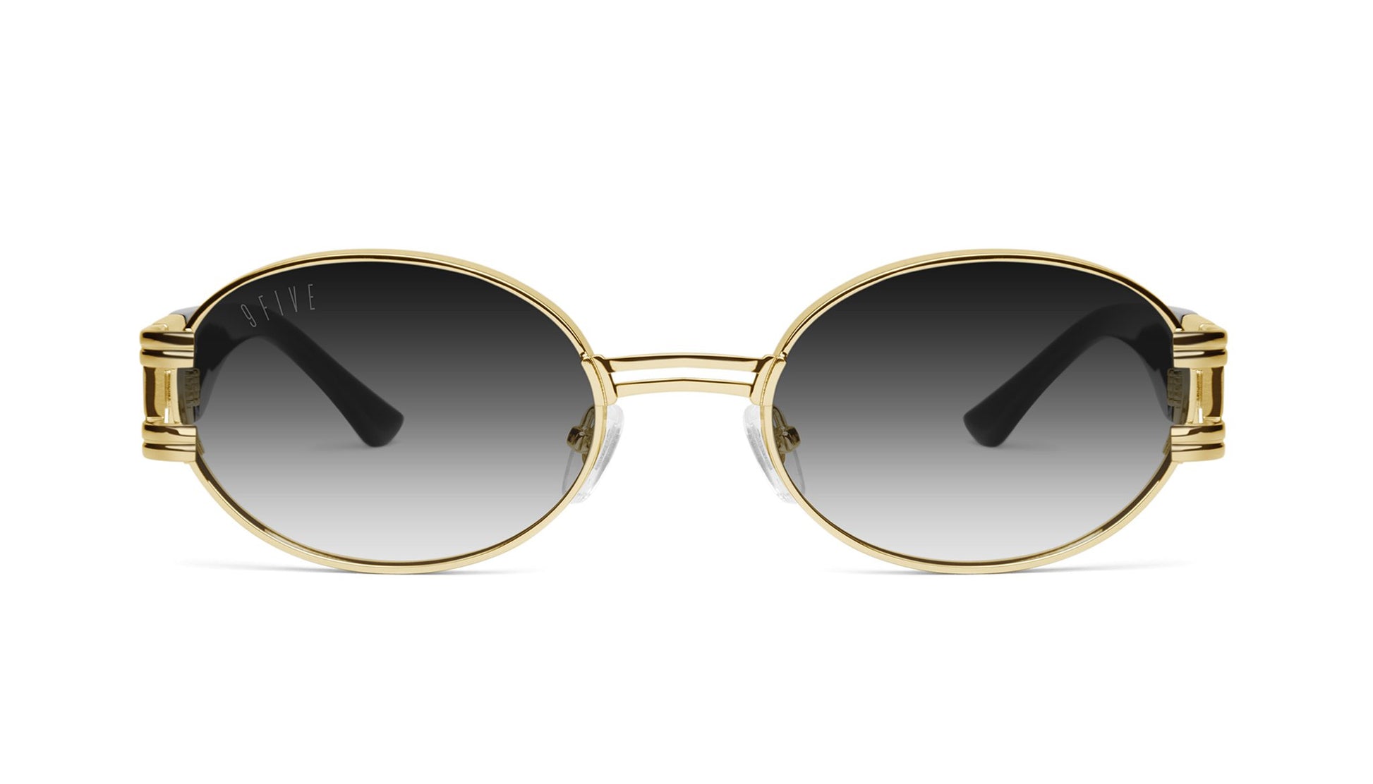 9FIVE St. James Black & 24k Gold - Gradient Sunglasses