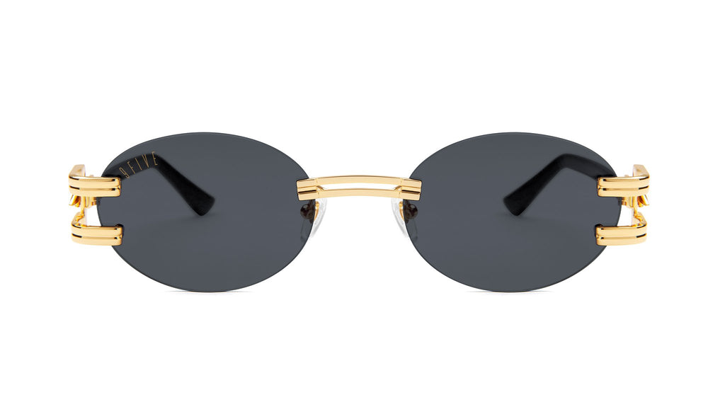 9FIVE St. James Bolt - Lite Black & Gold Sunglasses