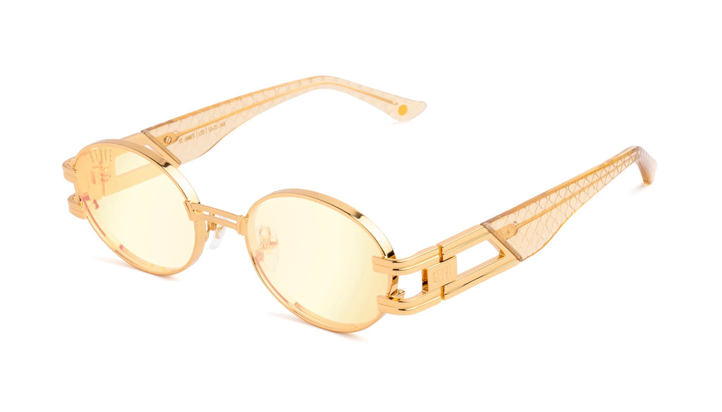 9FIVE St. James Gold Scale – Reflective Gold Sunglasses - Limited