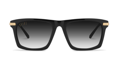 9FIVE Three Black &amp; Gold - Gradient Sunglasses