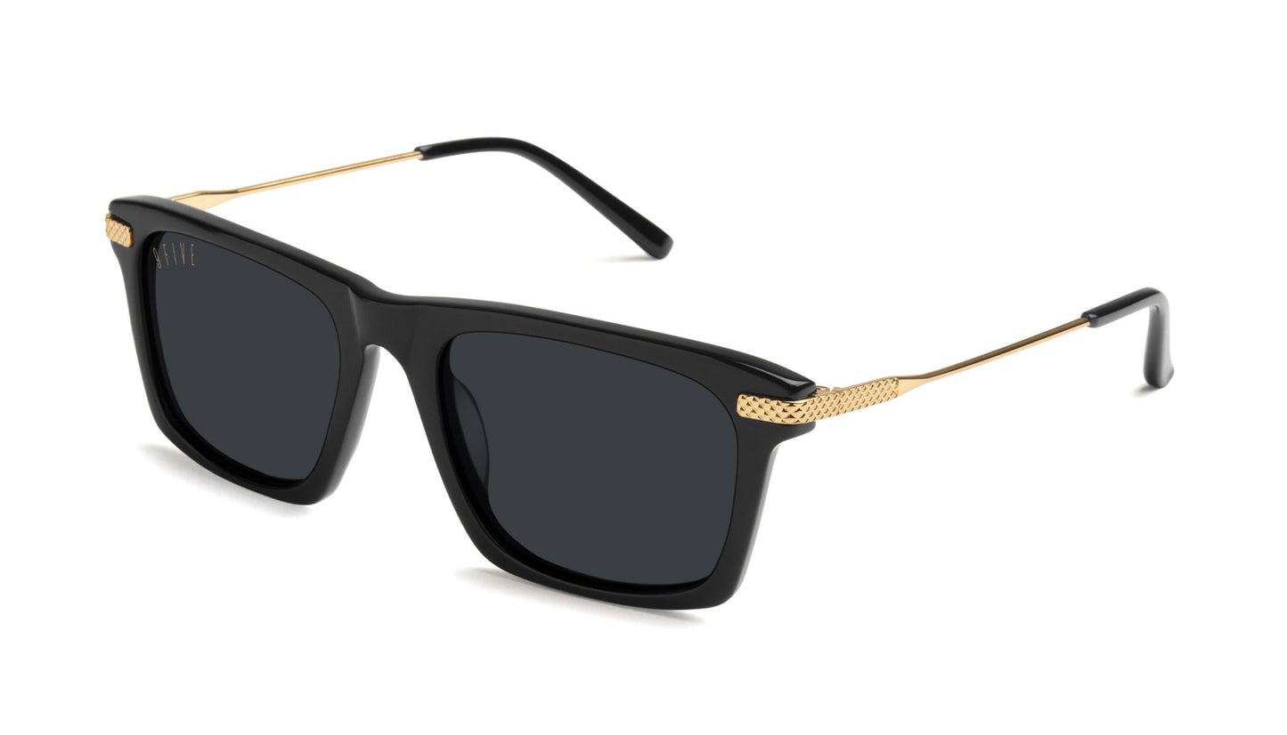 9FIVE Three Black &amp; Gold Sunglasses