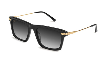 9FIVE Three Black &amp; Gold - Gradient Sunglasses