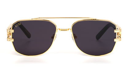 9FIVE Royals XL Black & Gold Sunglasses
