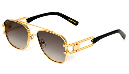 9FIVE Royals XL Black &amp; Gold – Gradient Sunglasses