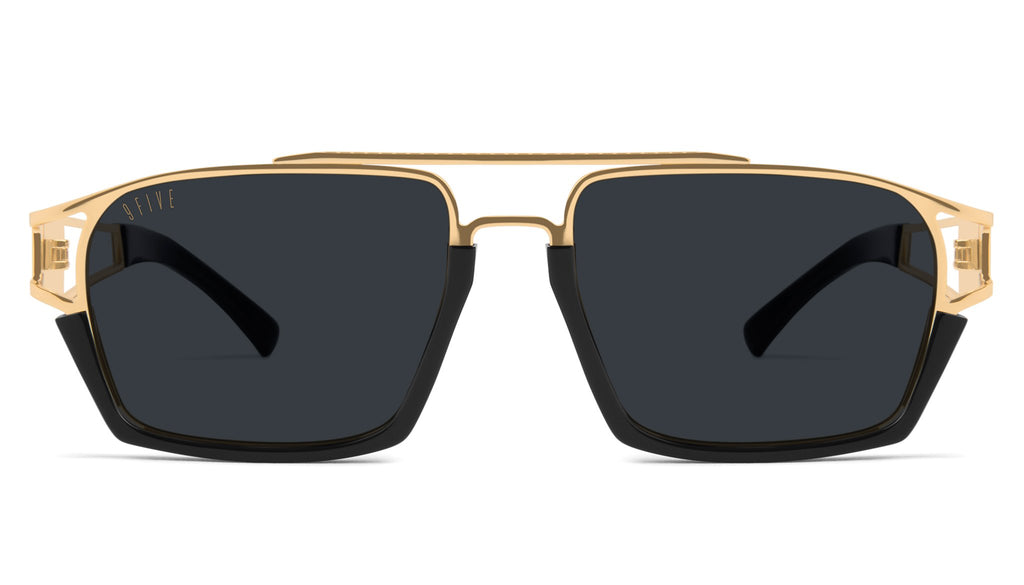 9FIVE Kingpin Black & Gold XL Sunglasses