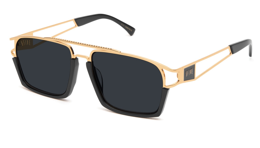 9FIVE Kingpin Black & Gold XL Sunglasses